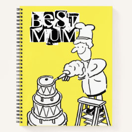 Bester Mum Cake Maker Dekorieren von Riesenkuchen Notizbuch