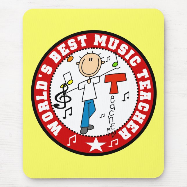 Bester Musiklehrer der Welt Mousepad (Vorne)