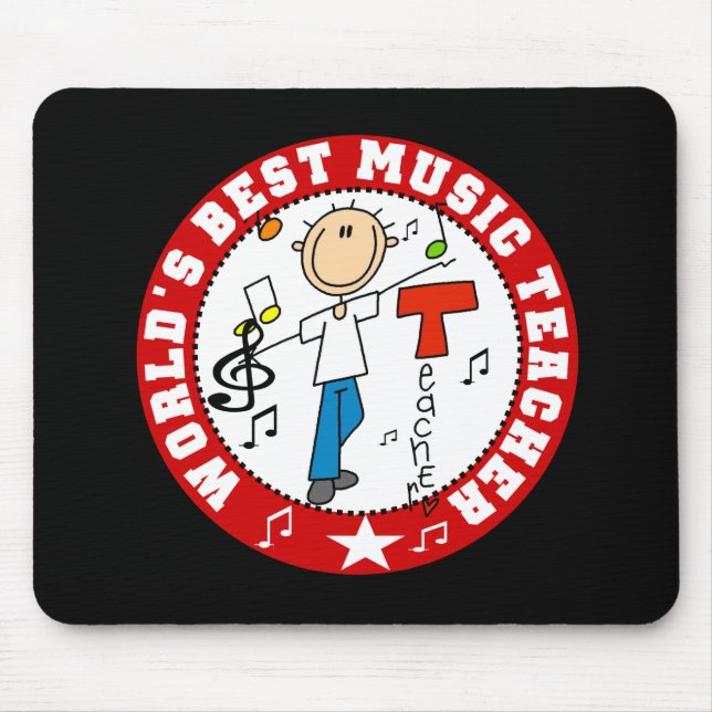 Bester Musiklehrer der Welt Mousepad (Vorne)