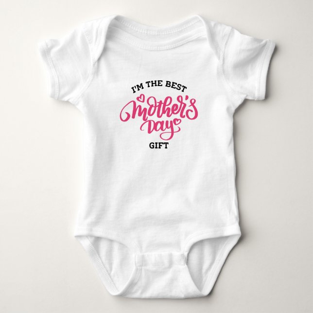 Bester Muttertag Geschenk Baby Strampler (Vorderseite)