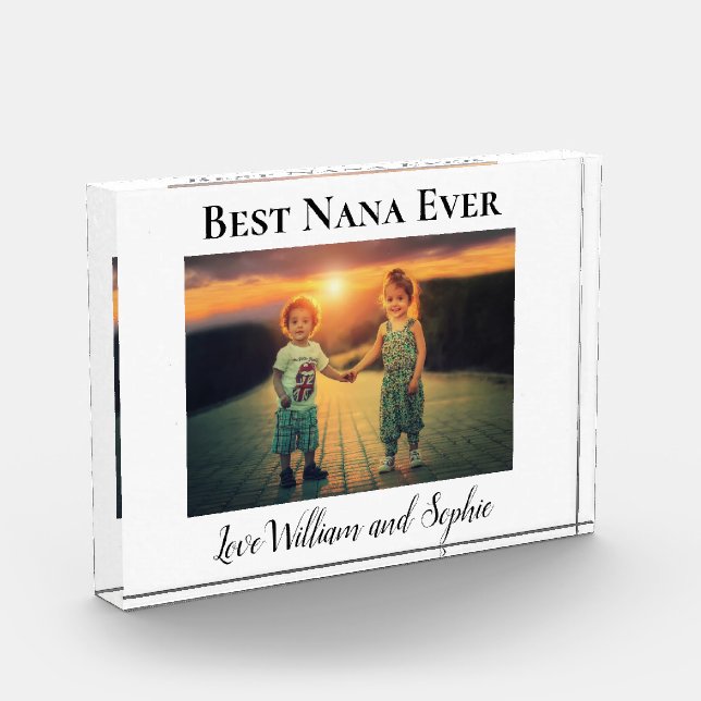 Bester Nana je benutzerdefinierter Foto-Block Fotoblock (Links)