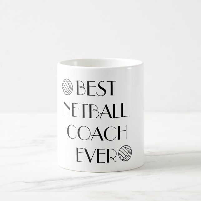 Bester Netball-Zug überhaupt Tasse (Mittel)