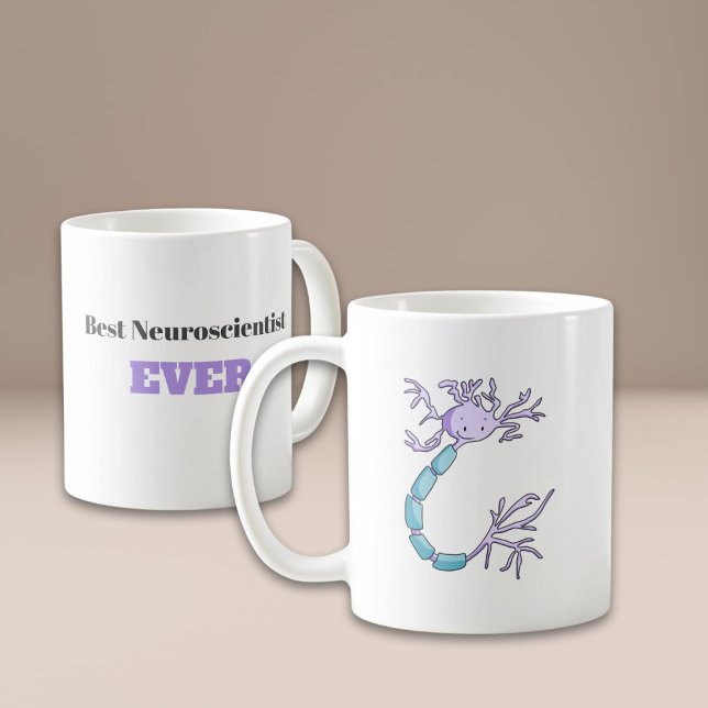 Bester Neurowissenschaftler je Neuron Personalisie Kaffeetasse (Von Creator hochgeladen)