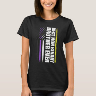 Bester Non-Binary-Bruder je Lgbt-Gay Pride T-Shirt