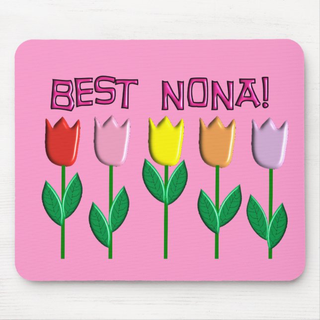 Bester Nona-Tulpe-Entwurf Mousepad (Vorne)