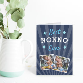 Bester Nonno je | Vatertag-Foto Karte