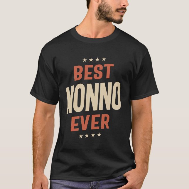 Bester Nonno je - Vererbter Vater, geliebter Großv T-Shirt (Vorderseite)