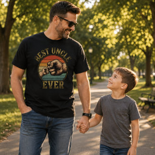 Bester Onkel Aller Zeiten Faustschlag Retro Vintag T-Shirt