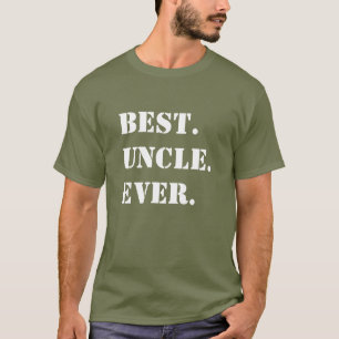 Bester. Onkel. Aller Zeiten. Weiße Schablone auf G T-Shirt