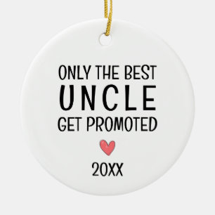 Bester Onkel Befördert – Personalisiertes Jahr Keramik Ornament