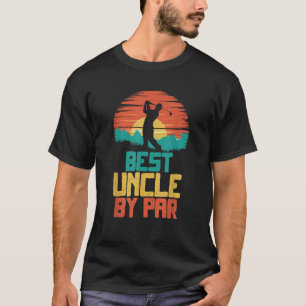 Bester Onkel beim Par Golfen Lustiger Golf Golfer T-Shirt