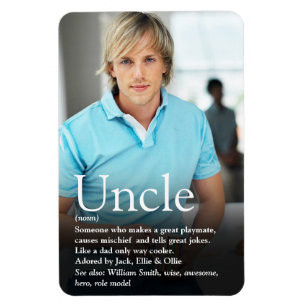 Bester Onkel der Welt, Funcle-Definition Foto Magnet