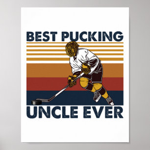 Bester Onkel Ever Lustiger Hockey-Onkel-Spruch Poster