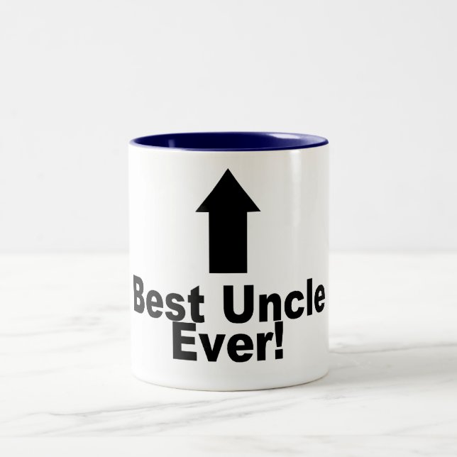 Bester Onkel Ever Zweifarbige Tasse (Mittel)