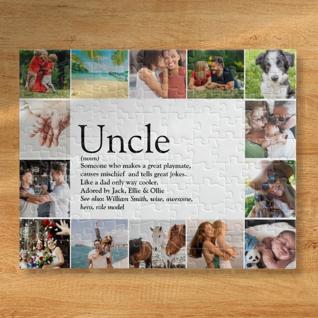 Bester Onkel, funktionales Definition 14-Foto Puzzle (Best Uncle Funcle Definition 14 Photo Jigsaw Puzzle)
