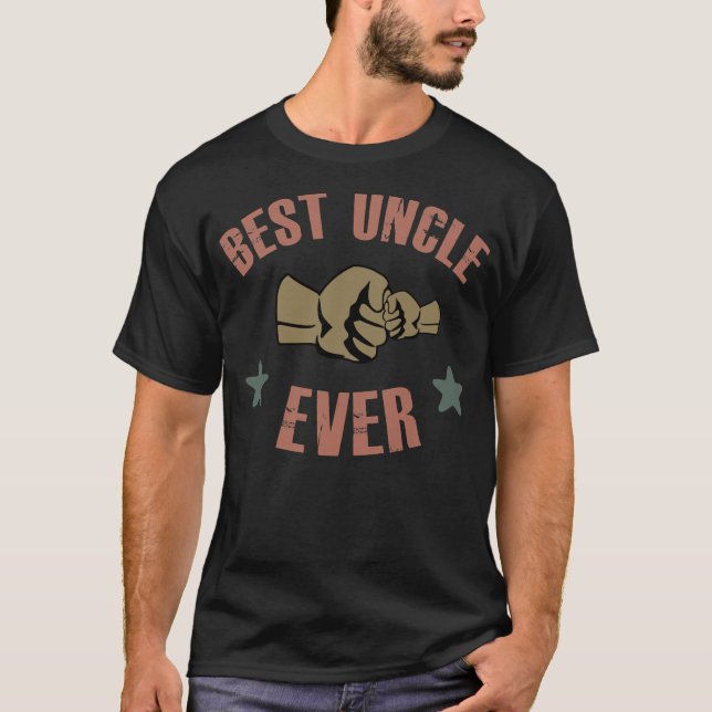 Bester Onkel je - Fist-Bump T-Shirt (Vorderseite)