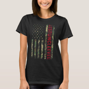 Bester Onkel überhaupt Amerikanische Flagge Vintag T-Shirt