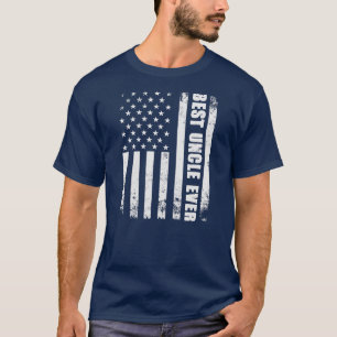 Bester Onkel überhaupt Männer Amerikanische Flagge T-Shirt