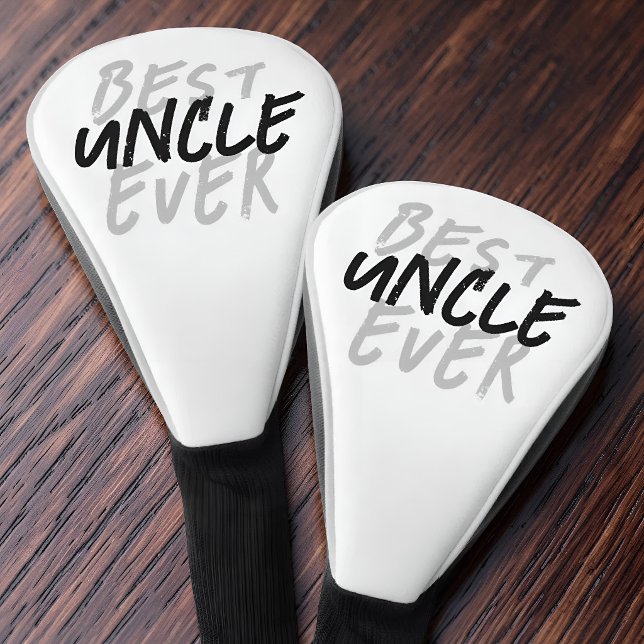 Bester Onkel überhaupt Moderne schwarze und graue  Golf Headcover (Von Creator hochgeladen)