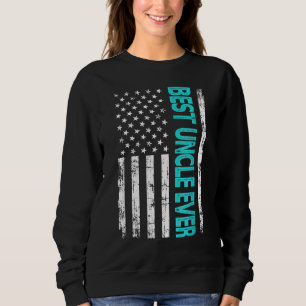Bester Onkel-Vater je US-amerikanische Flagge für Sweatshirt