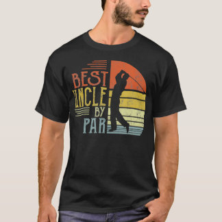 Bester Onkel von Par zum Vatertag Vintage Golf T-Shirt