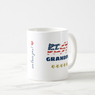 Bester Opa 5-Sterne USA Sterne Streifen Tasse