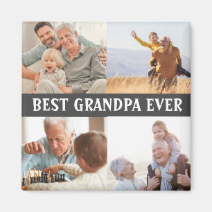 Bester Opa Aller Zeiten 4 Foto Collage Erstellen S Magnet