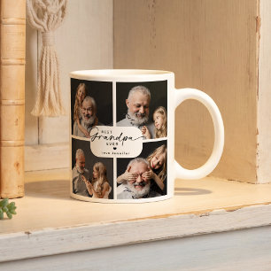 Bester Opa Aller Zeiten 4 Foto-Collage Personalisi Kaffeetasse