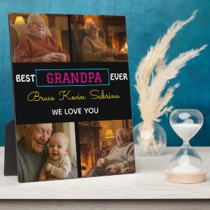 Bester Opa Aller Zeiten Foto-Collage Fotoplatte
