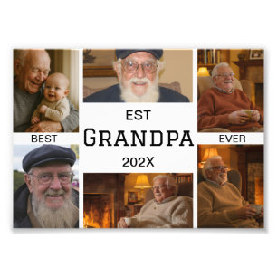 Bester Opa Aller Zeiten Fotocollage Fotodruck