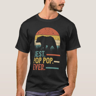 Bester Opa Aller Zeiten Männer Vintage Retro Bär D T-Shirt