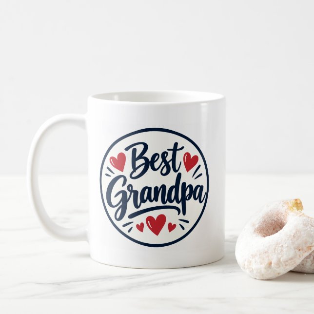 Bester Opa Becher, Opa Geschenk,  Kaffeetasse (Mit Donut)