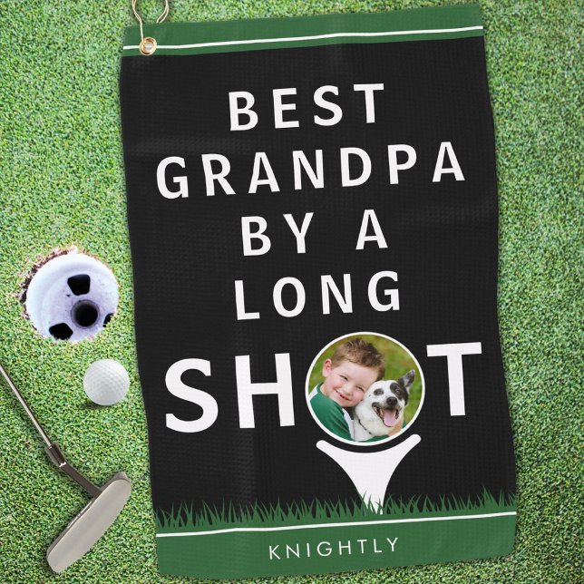 Bester Opa bei weitem Foto Name Golfhandtuch (Von Creator hochgeladen)