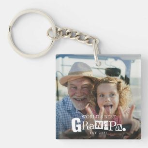 Bester Opa der Welt Geschenk für Großvater Schlüsselanhänger