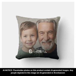 Bester Opa der Welt - Geschenk mit Gründungsdatum Kissen