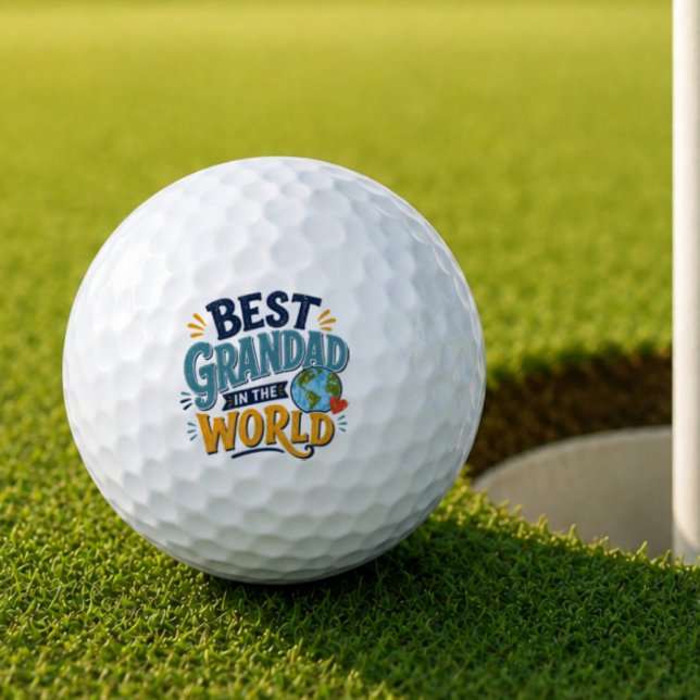 Bester Opa der Welt Golfball (Von Creator hochgeladen)