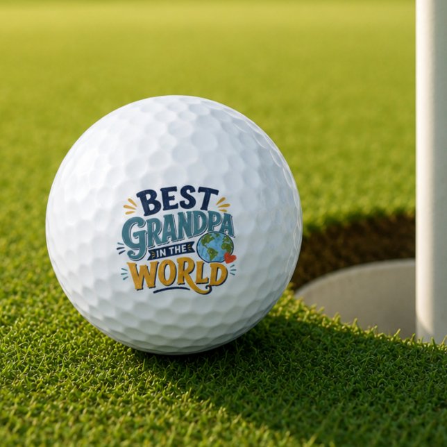 Bester Opa der Welt Golfball-Geschenk Golfball (Von Creator hochgeladen)