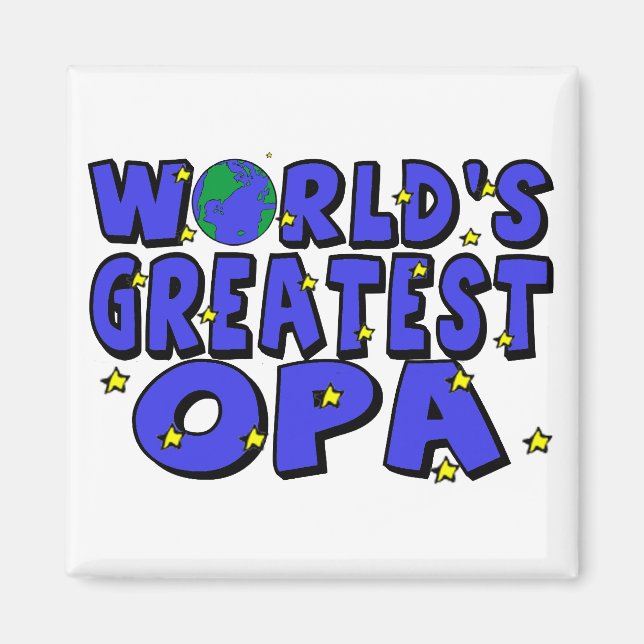 Bester Opa der Welt Magnet (Vorne)