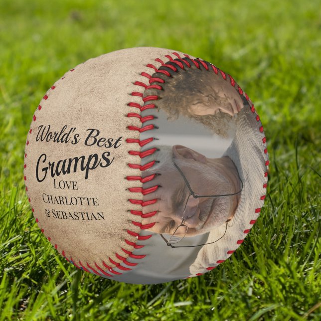 Bester Opa der Welt Personalisiert Einzigartig Baseball (Von Creator hochgeladen)