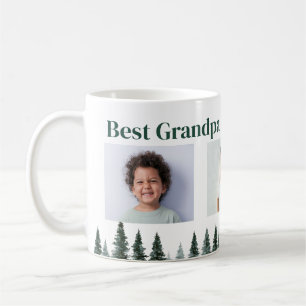 Bester Opa Drei Fotos Immergrüne Bäume Kaffee Tass Kaffeetasse