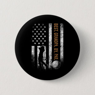 Bester Opa Durch Par Golf-Geschenke Opa Vatertag Button