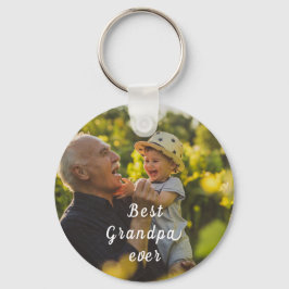 Bester Opa Ever 2 Foto Schriftzug Personalisiert Schlüsselanhänger
