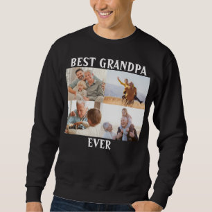Bester Opa Ever 4 Foto Collage Erstellen Sie Ihre Sweatshirt