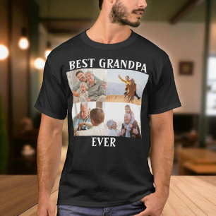Bester Opa Ever 4 Foto-Collage Erstellen Sie Ihre  T-Shirt