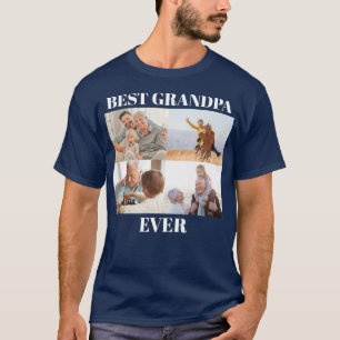 Bester Opa Ever 4 Foto Collage Erstellen Sie Ihre T-Shirt