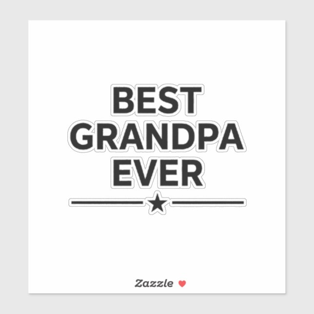 Bester Opa ever  Aufkleber (Blatt)