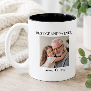 Bester Opa Ever Bild Zweifarbige Tasse