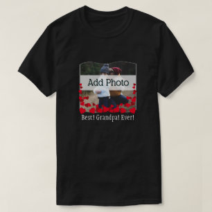 Bester Opa ever! Familienfoto - Benutzerdefinierte T-Shirt