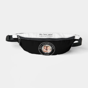 Bester Opa ever Foto Enkelkinder Geschenk Schwarz Bauchtasche