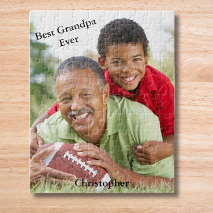 Bester Opa ever Foto Name Puzzle